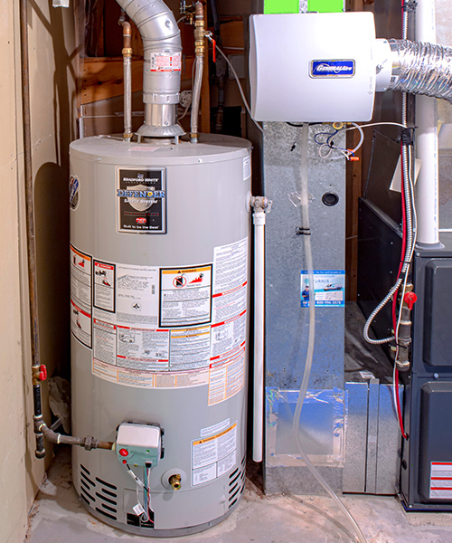water heater system installed at residential property interiors dallas tx